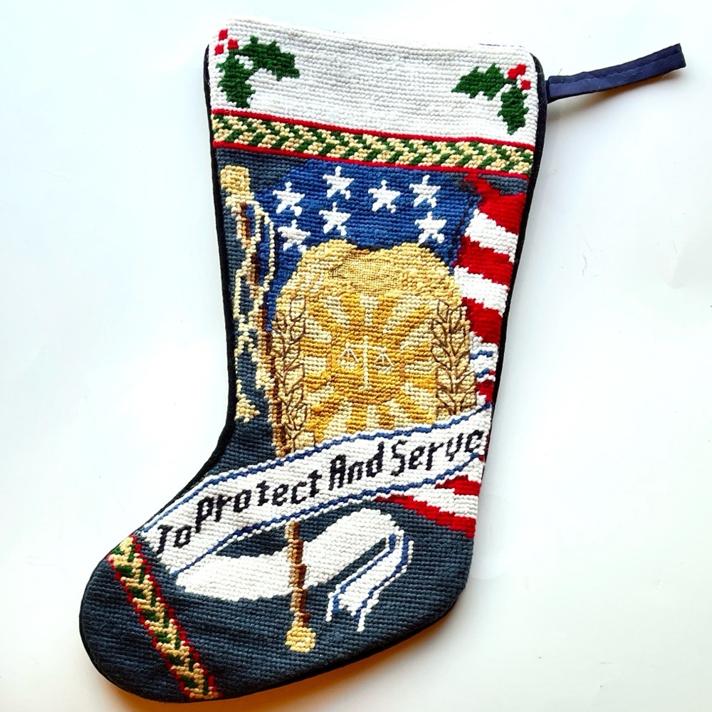Needlepoint Christmas Stocking